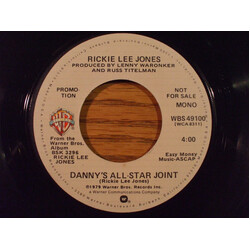 Rickie Lee Jones Danny's All-Star Joint USED VINYL 7INCH 45 RPM SINGLE PROMO