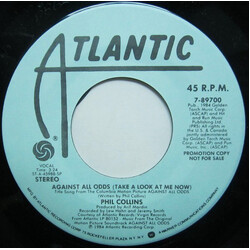 Phil Collins Against All Odds (Take A Look At Me Now) USED VINYL 7INCH 45 RPM PROMO