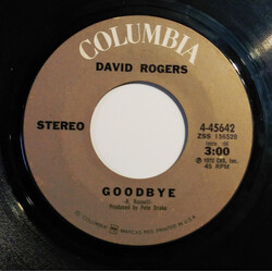 David Rogers (7) Goodbye / I'd Be Your Fool Again USED VINYL 7INCH 45 RPM