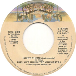 Love Unlimited Orchestra Love's Theme (Instrumental) Vinyl 7" USED