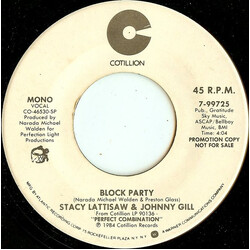Stacy Lattisaw / Johnny Gill Block Party Vinyl 7" USED