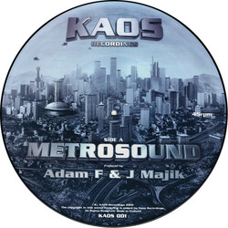 Adam F / J Majik Metrosound USED VINYL 12INCH 45 RPM SINGLE LIMITED EDITION PICTURE DISC