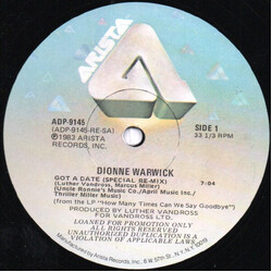 Dionne Warwick Got A Date USED VINYL 12INCH 33 S RPM PROMO