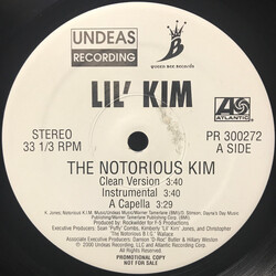 Lil' Kim The Notorious Kim USED VINYL 12INCH 33 S RPM PROMO STEREO