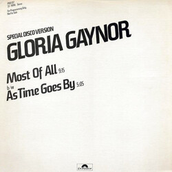 Gloria Gaynor Most Of All / As Time Goes By VINYL 12" USED