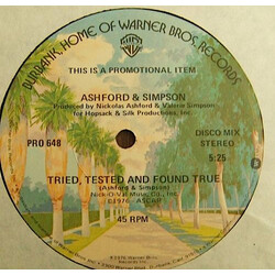 Ashford & Simpson Tried, Tested And Found True VINYL 12" USED