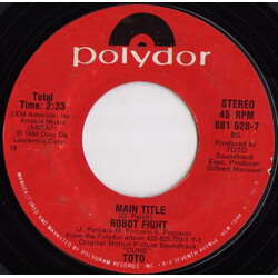 Toto Main Title / Robot Fight / Dune (Desert Theme) USED VINYL 7INCH 45 RPM STEREO