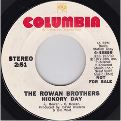 Rowan Brothers Hickory Day USED VINYL 7INCH 45 RPM SINGLE PROMO