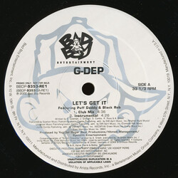 G-Dep Let's Get It USED VINYL 12INCH 33 S RPM PROMO