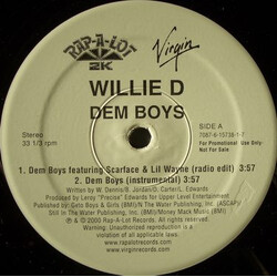 Willie D Dem Boys VINYL 12" USED
