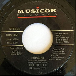 Hot Butter Popcorn / At The Movies USED VINYL 7INCH 45 RPM SINGLE STYRENE