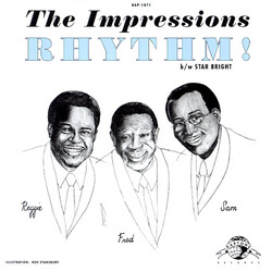 The Impressions Rhythm! b/w Star Bright USED VINYL 7INCH 45 RPM SINGLE