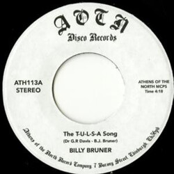 Billy Bruner The T-U-L-S-A Song USED VINYL 7INCH SINGLE REISSUE