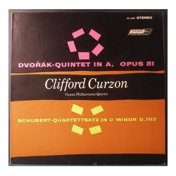 Antonín Dvořák / Franz Schubert / Clifford Curzon / Wiener Philharmonisches Streichquartett Quintet In A, Opus 81 / Quartettsatz In C Minor D.703 Viny