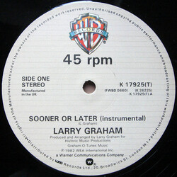 Larry Graham Sooner Or Later VINYL 12" USED