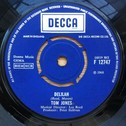 Tom Jones Delilah USED VINYL 7INCH 45 RPM SINGLE