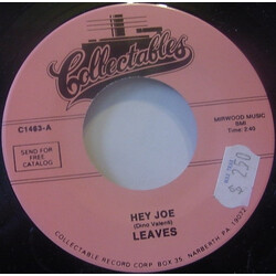 The Leaves Hey Joe / Girl From The East USED VINYL 7INCH 45 RPM REISSUE