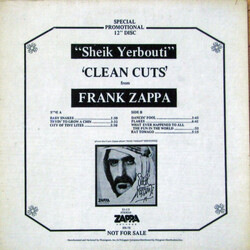 Frank Zappa "Sheik Yerbouti" 'Clean Cuts' USED VINYL 12INCH PROMO