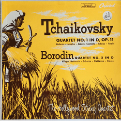 Pyotr Ilyich Tchaikovsky / Alexander Borodin / The Hollywood String Quartet Quartet No.1 In D, Op.11 / Quartet No.2 In D Vinyl LP USED
