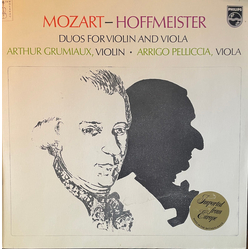 Wolfgang Amadeus Mozart / Franz Anton Hoffmeister / Arthur Grumiaux / Arrigo Pelliccia Duos For Violin and Viola Vinyl LP USED