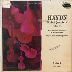 Joseph Haydn / Wiener Konzerthausquartett String Quartets, Op. 64 Vinyl LP USED