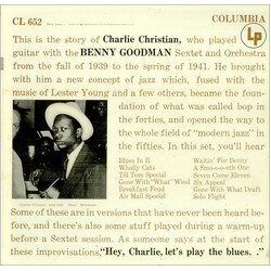 Charlie Christian With The Benny Goodman Sextet And Orchestra Vinyl LP USED