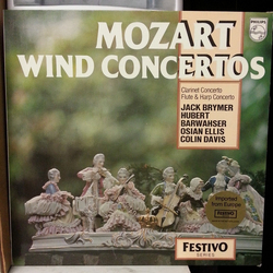 Wolfgang Amadeus Mozart / Jack Brymer / Hubert Barwahser / Osian Ellis / Sir Colin Davis Wind Concertos Vinyl LP USED