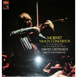 Wolfgang Amadeus Mozart / David Oistrach / Berliner Philharmoniker Violin Concertos No. 3 & 5 Vinyl LP USED
