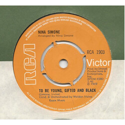 Nina Simone To Be Young, Gifted And Black / Save Me USED VINYL 7INCH 45 RPM SINGLE