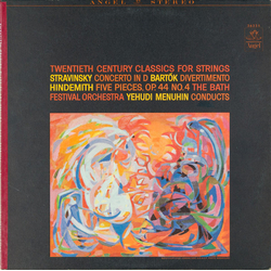 Igor Stravinsky / Paul Hindemith / Béla Bartók / Bath Festival Orchestra / Yehudi Menuhin Twentieth Century Classics For Strings Vinyl LP USED