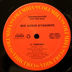 Big Audio Dynamite V. Thirteen USED VINYL 12INCH PROMO