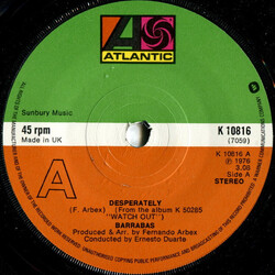 Barrabas Desperately VINYL 7" USED