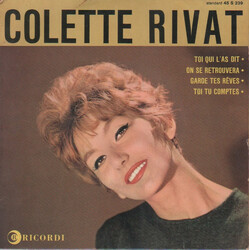 Colette Rivat Toi Qui L'as Dit USED VINYL 7INCH 45 RPM EP MONO