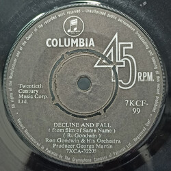 Ron Goodwin And His Orchestra Decline And Fall / Margot's Theme USED VINYL 7INCH 45 RPM