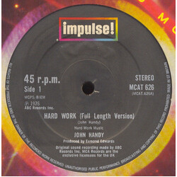 John Handy Hard Work USED VINYL 12INCH 45 RPM