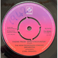 New Promenade Concert Orchestra / Cyril Ornadel Theme From " Brief Encounter" / Conflict USED VINYL 7INCH 45 RPM SINGLE