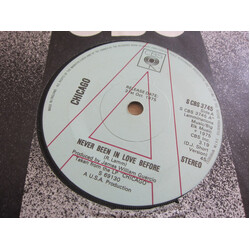 Chicago (2) Never Been In Love Before USED VINYL 7INCH 45 RPM SINGLE PROMO