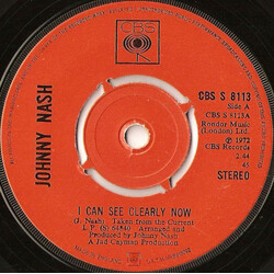 Johnny Nash I Can See Clearly Now VINYL 7" USED