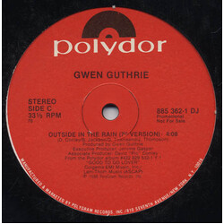 Gwen Guthrie Outside In The Rain USED VINYL 12INCH 33 S RPM PROMO STEREO