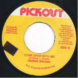Dennis Brown Come Spar With Me USED VINYL 7INCH 45 RPM