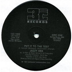 Jazzy Dee Put It To The Test VINYL 12" USED