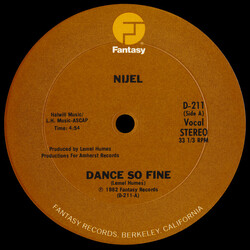 Nijel Dance So Fine USED VINYL 12INCH 33 S RPM STEREO