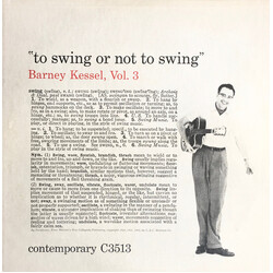 Barney Kessel Vol. 3, To Swing Or Not To Swing Vinyl LP USED