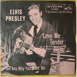 Elvis Presley Love Me Tender / Anyway You Want Me USED VINYL 7INCH 45 RPM MONO