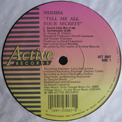Nerissa Tell Me All Your Secrets USED VINYL 12INCH 33 S RPM SINGLE