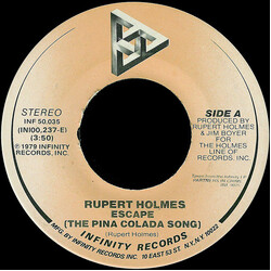 Rupert Holmes Escape (The Pina Colada Song) VINYL 7" USED