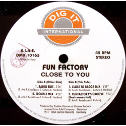 Fun Factory Close To You Vinyl 12" USED