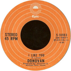 Donovan I Like You / Earth Sign Man USED VINYL 7INCH 45 RPM SINGLE