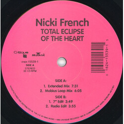 Nicki French Total Eclipse Of The Heart USED VINYL 12INCH 33 S RPM