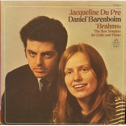 Johannes Brahms / Jacqueline Du Pré / Daniel Barenboim The Two Sonatas For Cello And Piano Vinyl LP USED